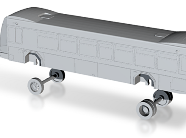 N Scale Bus Gillig BRT Westcat 400s in Tan Fine Detail Plastic