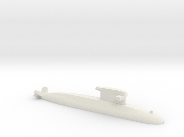 Walrus-class submarine, 1/1800 in White Natural Versatile Plastic