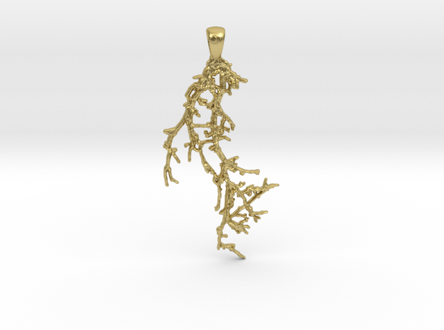 Branch01 Pendant in Natural Brass