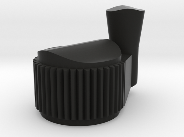 Proton pack Crank Generator Knob in Black Natural Versatile Plastic