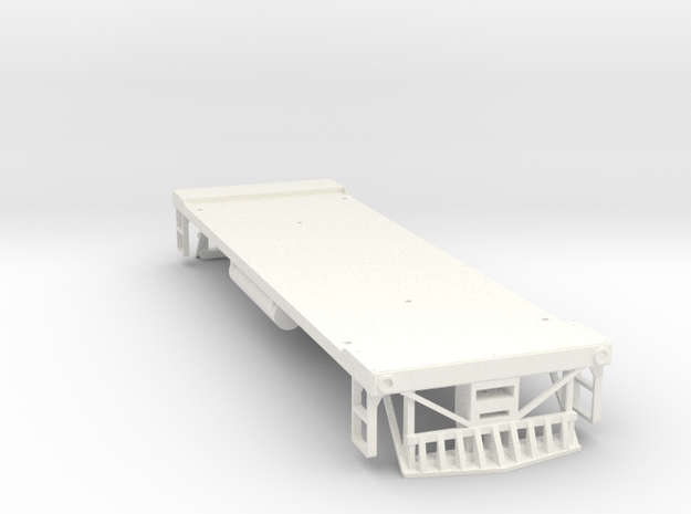 O Scale 35 Ton GE Boxcab Frame (Kitbasher's) in White Processed Versatile Plastic