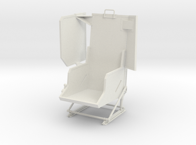 Vario UH-1 1/6 Pilot Seat  in White Natural Versatile Plastic