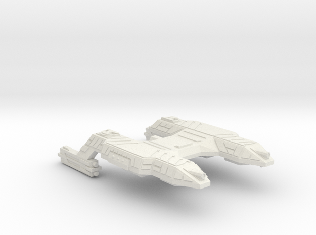 3788 Scale Lyran Refitted Saber-Tooth Tiger CVN in White Natural Versatile Plastic
