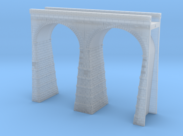 T-scale Stone Viaduct Section (2 Arches) - 90mm St
