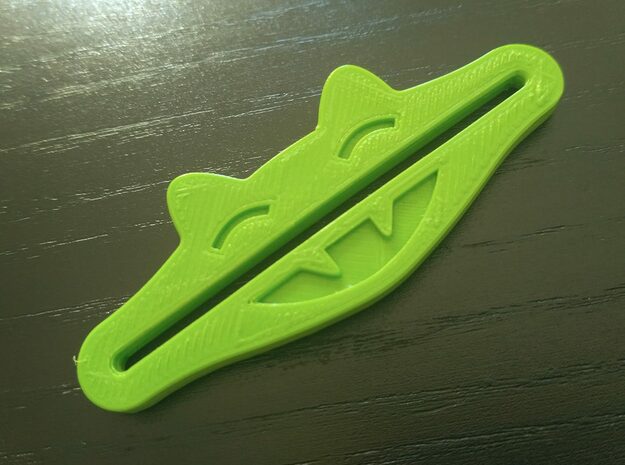 Monster Toothpaste Squeezer in Yellow Processed Versatile Plastic