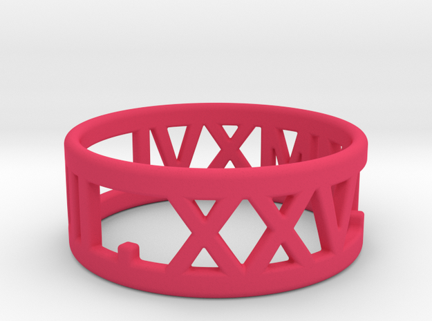 Maressa's 7-25-2016 Ring - Size 11 in Pink Processed Versatile Plastic