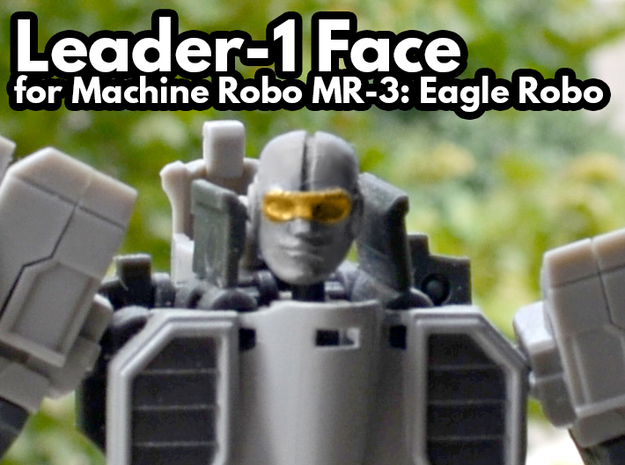 Leader-1 Head for MR-03 Eagle Robo in Tan Fine Detail Plastic