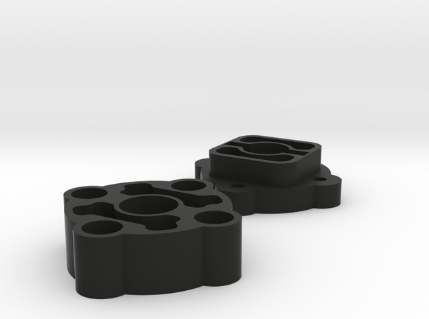 F110spooladaptors in Black Natural Versatile Plastic