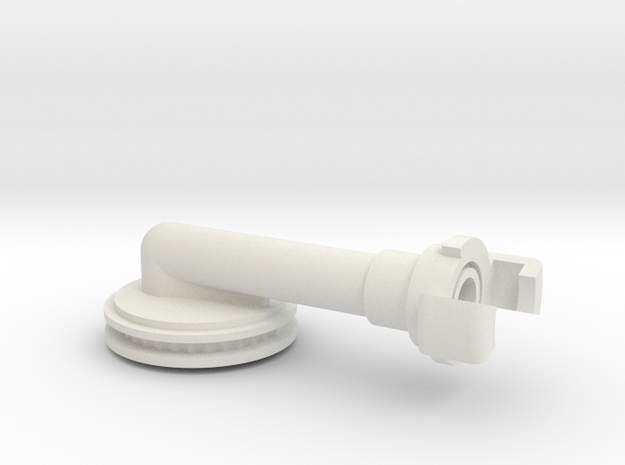 MG08/15 Maxim Steamport Center Section in White Natural Versatile Plastic