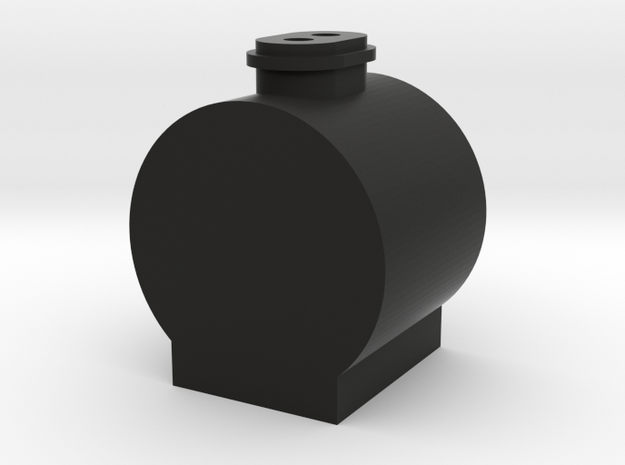 TWR Large Double Chimney Smokebox in Black Natural Versatile Plastic