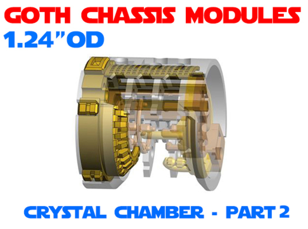 GCM124-CC-01-2 - Crystal Chamber Part2 - Brass1 in White Natural Versatile Plastic