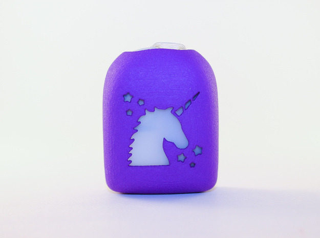 Unicorn - Omnipod Pod Cover in Purple Processed Versatile Plastic