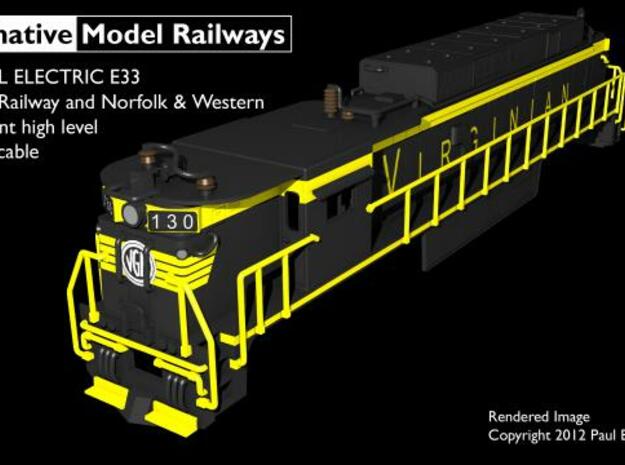 NE3303 N scale E33 loco - Virginian / N&W in Smooth Fine Detail Plastic