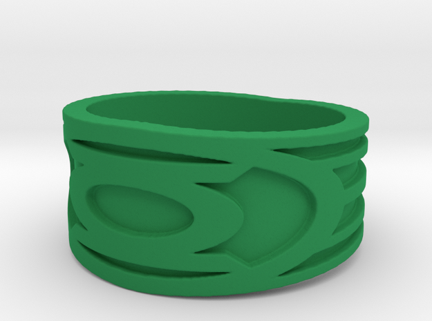 Green lantern Ring  in Green Processed Versatile Plastic: 11 / 64