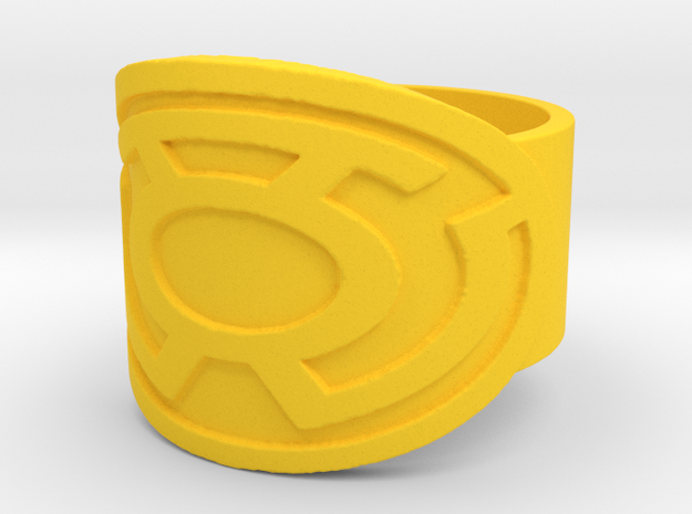 Sinestro Ring  in Yellow Processed Versatile Plastic: 10 / 61.5