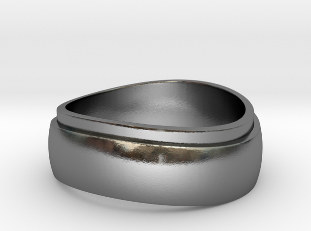Modern ring Size 9_5 in Polished Silver