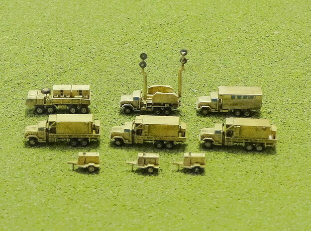 MIM-104 Patriot Missile Battery Trucks 1/200 in Smooth Fine Detail Plastic