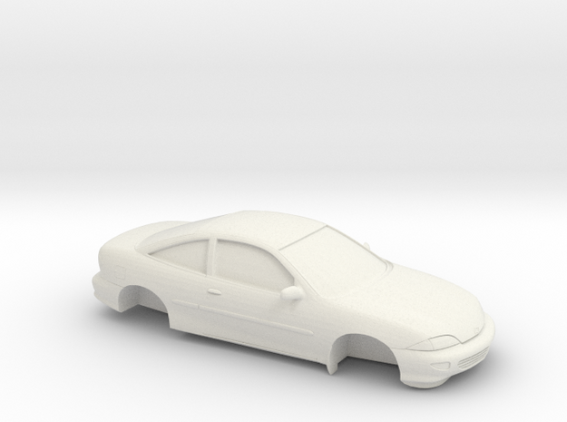 1/25 1998 Chevrolet Cavalier Coupe in White Natural Versatile Plastic
