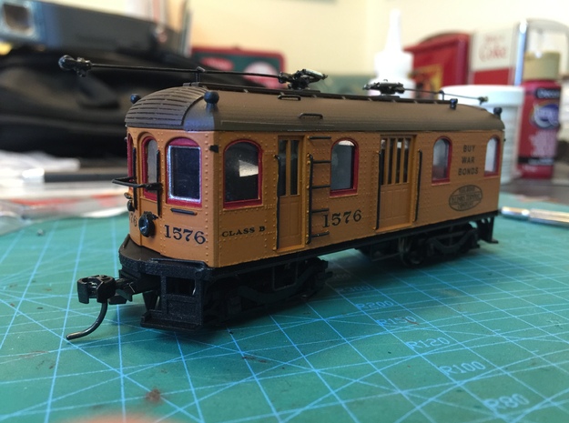 HO Illinois Terminal Class B Bowser Drive in Tan Fine Detail Plastic