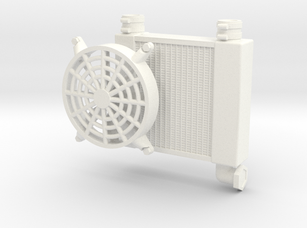 Radiator 1/16 misc use in White Processed Versatile Plastic