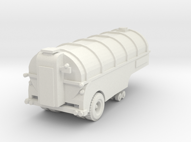 Milk trailer tank 64 scale in White Natural Versatile Plastic