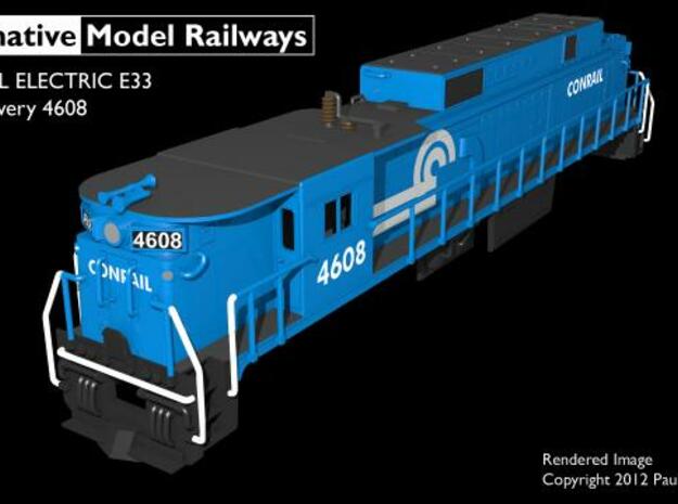 NE3307 N scale E33 loco - Conrail 4608 in Smooth Fine Detail Plastic