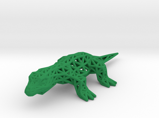 Nile Monitor (adult) in Green Processed Versatile Plastic