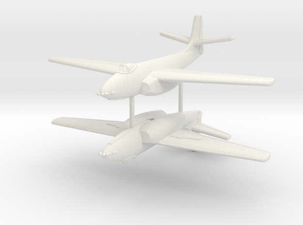 1/285 (6mm) Bell XF-83 (x2) in White Natural Versatile Plastic