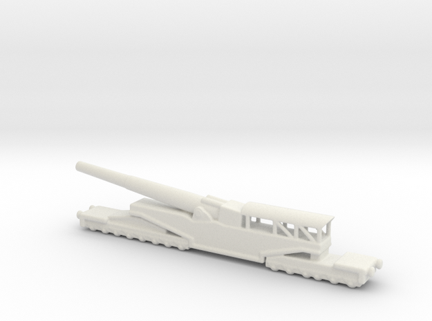 381/40 Italian railway artillery ww1 1/200 in White Natural Versatile Plastic