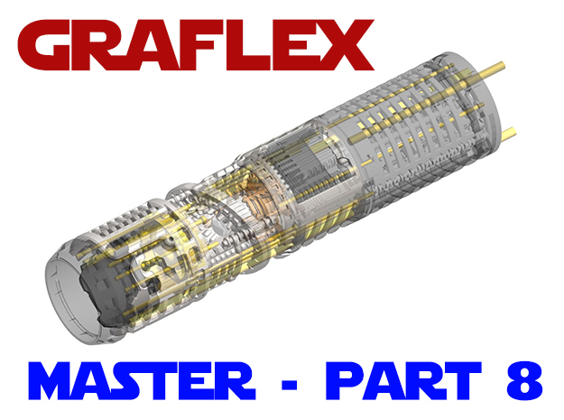 Graflex Master - Part8 - RP Cap in White Natural Versatile Plastic