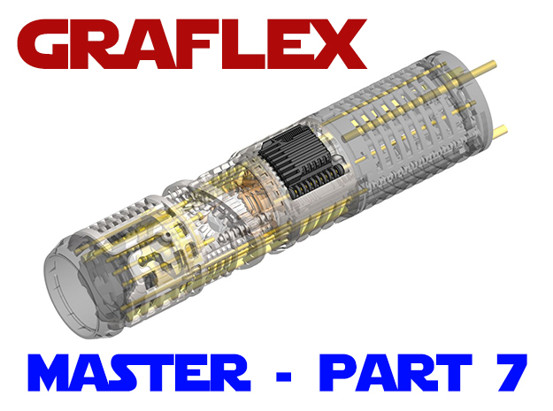 Graflex Master - Part7 - SD Cap in White Natural Versatile Plastic
