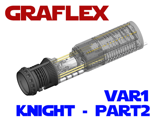 Graflex Knight Chassis - Variant 1 - Part 2 in White Natural Versatile Plastic