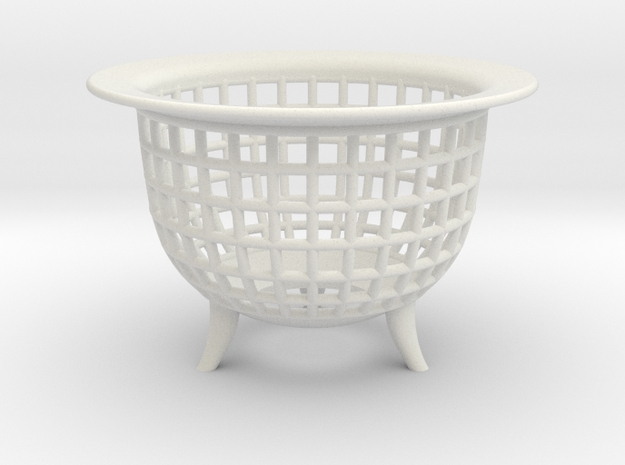 Neo Pot Weave 2.5in.  in White Natural Versatile Plastic