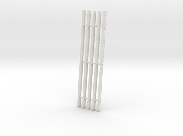 Katyusha Right Rails 1:16 scale in White Natural Versatile Plastic