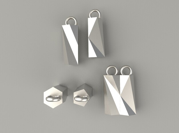 Scutoid Earrings - Mathematical Jewelry