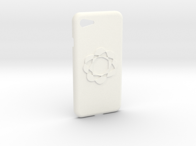 iPhone7 Case -Mandala 2 in White Processed Versatile Plastic