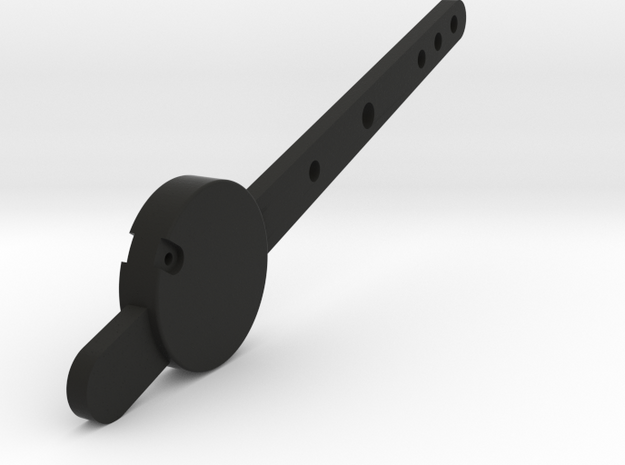 Signal Semaphore Lever with Weight 1:19 scale in Black Natural Versatile Plastic
