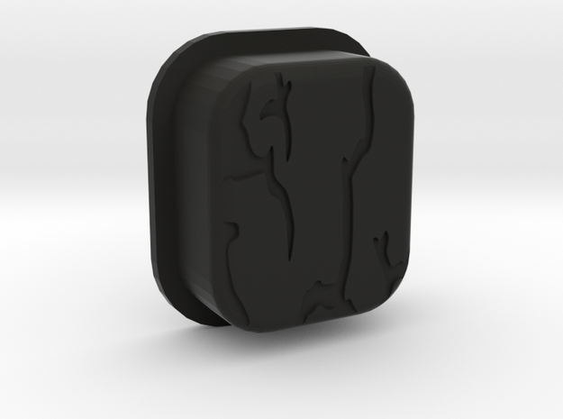 STRSS3D Mech Squonk Button in Black Natural Versatile Plastic