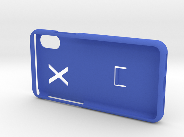 SPC i phone X case in Blue Processed Versatile Plastic