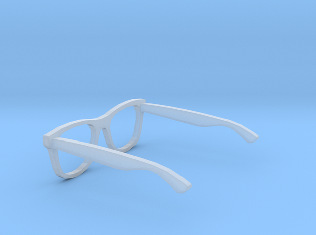 1:12 Doll Eye Glasses Frames  in Tan Fine Detail Plastic