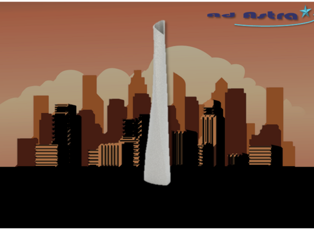 Shanghai Tower - Shanghai (1:4000) in White Natural Versatile Plastic