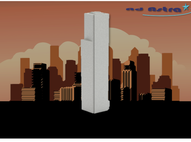 Four World Trade Center - New York (1:4000) in White Natural Versatile Plastic