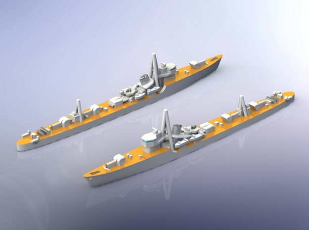 IJN Otori Torpedoboats early 1/2400 in Clear Ultra Fine Detail Plastic