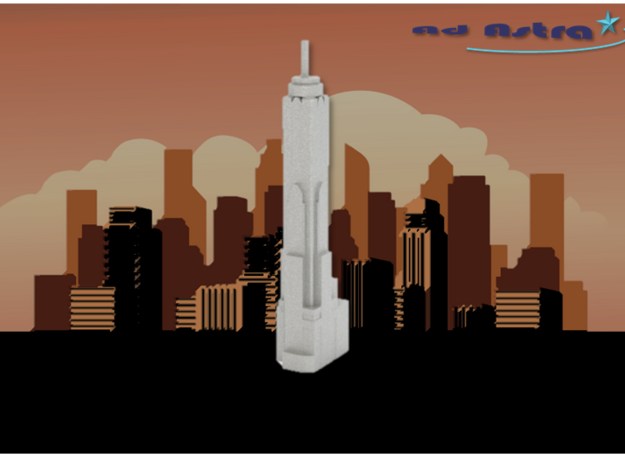 Baiyoke Tower II - Bangkok (1:4000) in White Natural Versatile Plastic