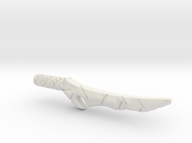 Orc Dagger (5mm, 4mm, 3mm grips) in White Natural Versatile Plastic: Large