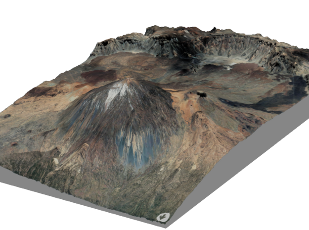 Pico del Teide Map, 1:45,000 in Glossy Full Color Sandstone