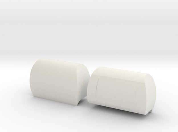 VS4-10 Modern HeadRest in White Natural Versatile Plastic