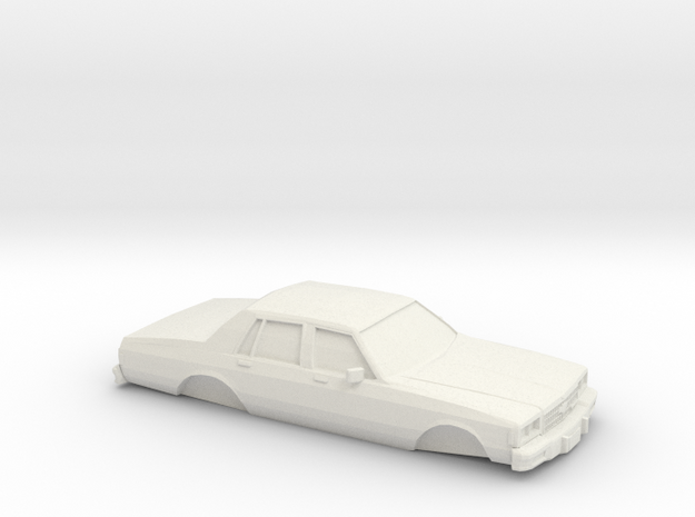 1/24 1978 Chevrolet Impala Shell in White Natural Versatile Plastic