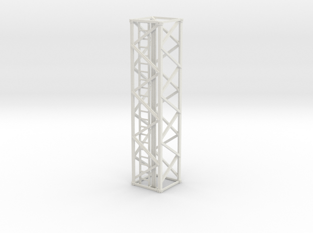 Light Tower Middle 1-87 HO Scale in White Natural Versatile Plastic