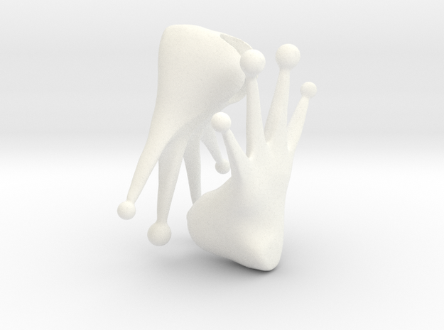 Froggy foot flippers for 'Storybook' BJD in White Processed Versatile Plastic